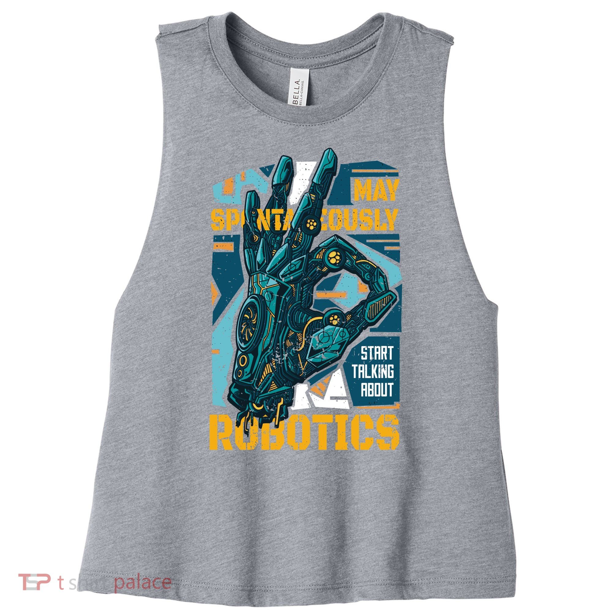 Robotics Women's Racerback Cropped Tank