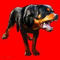 Rottweiler Santa Hat thumb 1