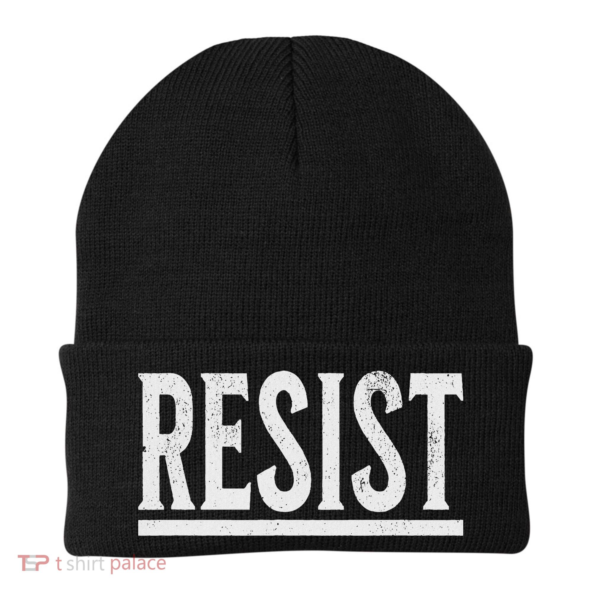 Resist Rebel Political Protest Anti Trump Beanie