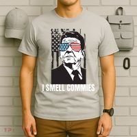 Ronald Reagan President I Smell Commies, Political Humor T-Shirt thumb 6