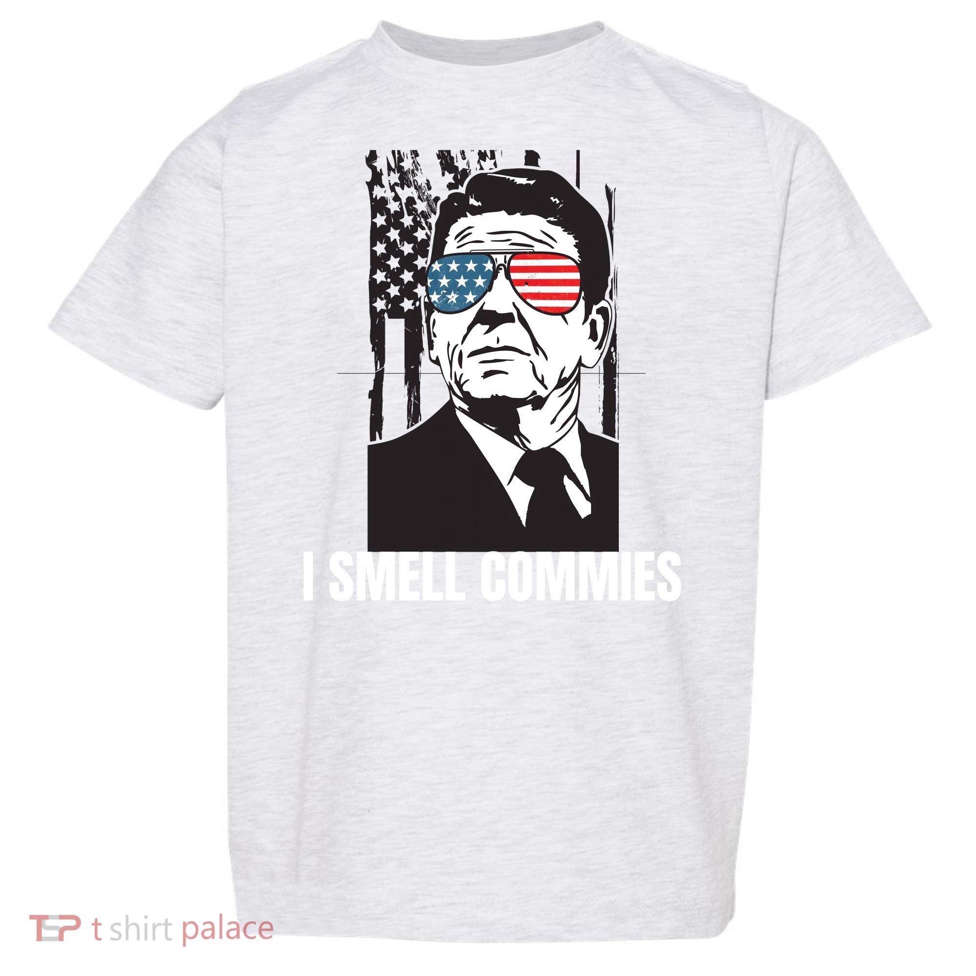 Ronald Reagan President I Smell Commies, Political Humor Toddler T-Shirt
