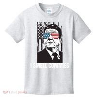 Ronald Reagan President I Smell Commies, Political Humor Kids T-Shirt thumb 0