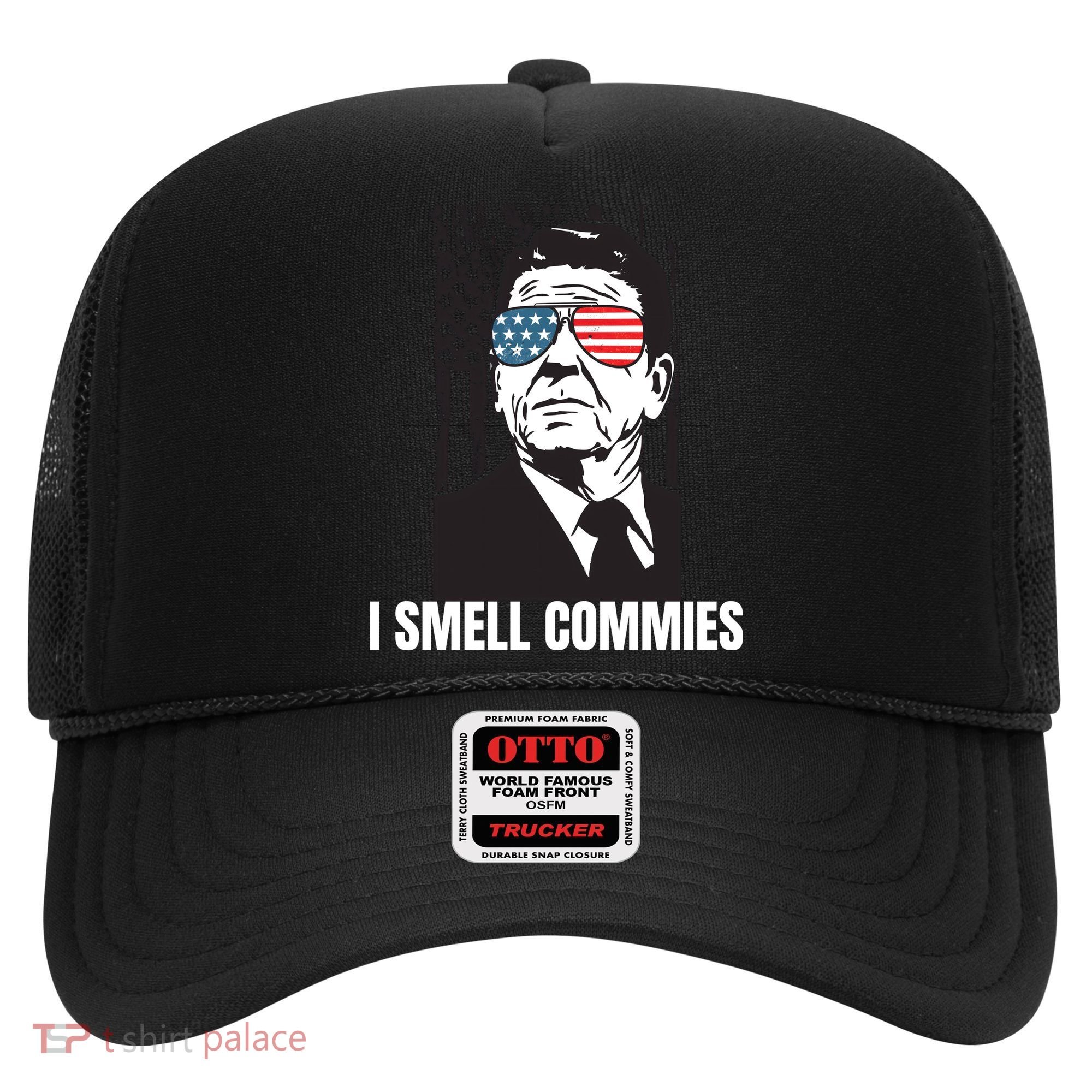 Ronald Reagan President I Smell Commies, Political Humor Hat