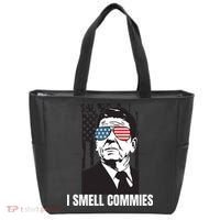 Ronald Reagan President I Smell Commies, Political Humor Tote Bag thumb 0