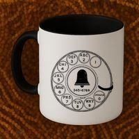 Retro Rotary Phone Dial Coffee Mug thumb 2