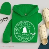 Retro Rotary Phone Dial Hoodie thumb 4