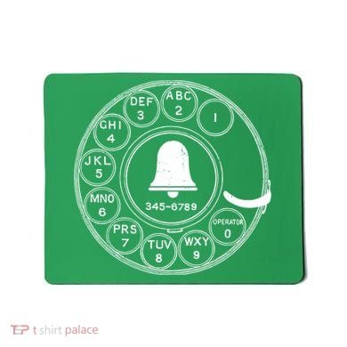 Retro Rotary Phone Dial Mousepad