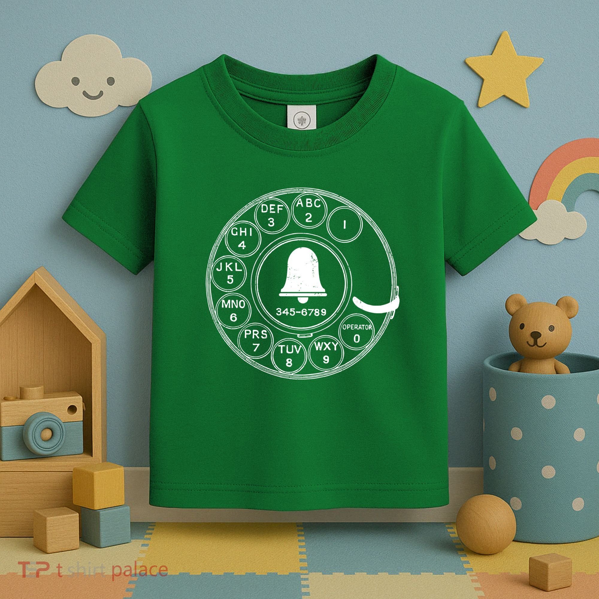 Retro Rotary Phone Dial Toddler T-Shirt