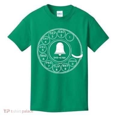 Retro Rotary Phone Dial Kids T-Shirt