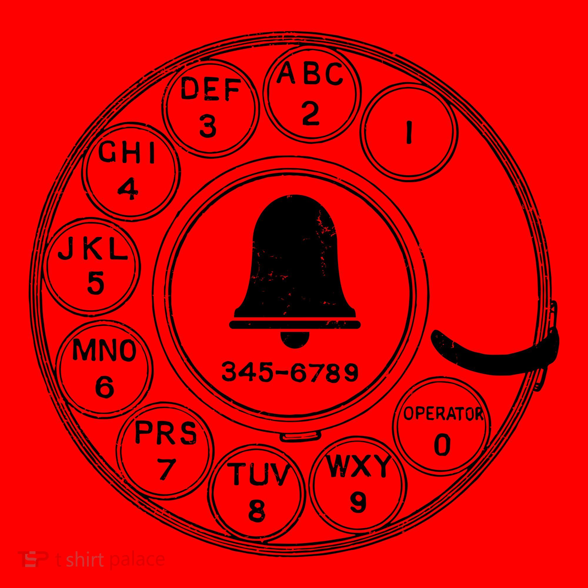 Retro Rotary Phone Dial Santa Hat