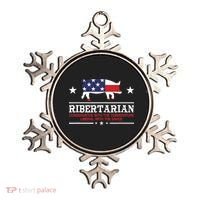 Ribertarian Ribs Pig Patriot Grilling Smoker Grill Funny BBQ Ornament thumb 0