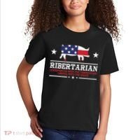 Ribertarian Ribs Pig Patriot Grilling Smoker Grill Funny BBQ Kids T-Shirt thumb 2