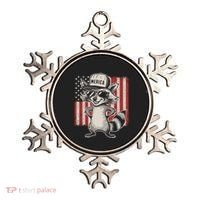 Redneck Raccoon Patriotic White Trash Party Attire Hillbilly Gift Ornament thumb 0