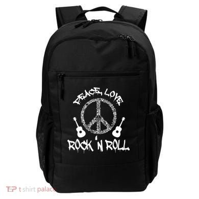 Rock'n Roll Peace Love Rock and Roll Tee Backpack