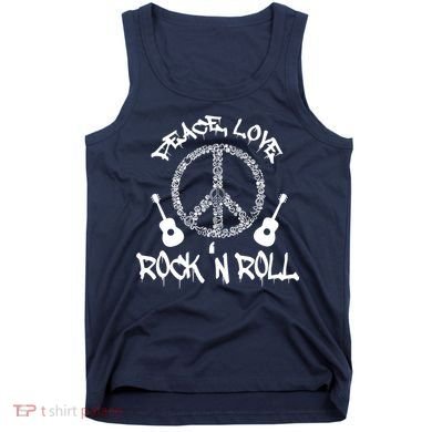 Rock'n Roll Peace Love Rock and Roll Tee Tank Top