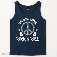 Rock'n Roll Peace Love Rock and Roll Tee Tank Top thumb 2