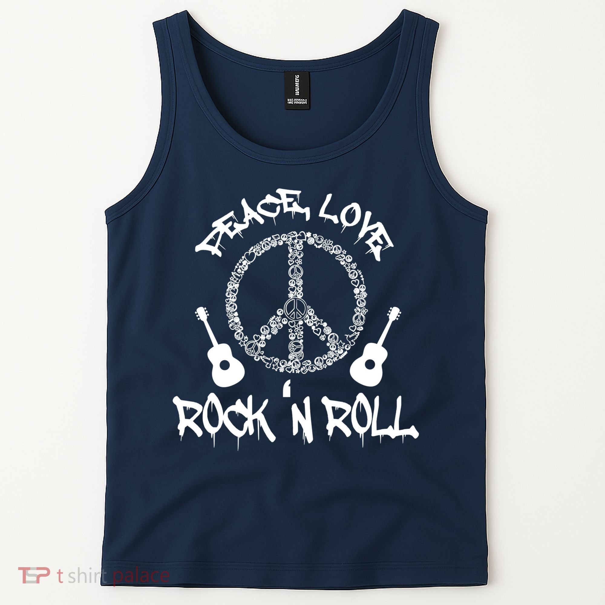 Rock'n Roll Peace Love Rock and Roll Tee Tank Top