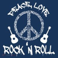 Rock'n Roll Peace Love Rock and Roll Tee Women's T-Shirt thumb 6
