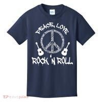Rock'n Roll Peace Love Rock and Roll Tee Kids T-Shirt thumb 0