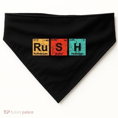 Rush (Rush) Periodic Table Elements USA-Made Doggie Bandana