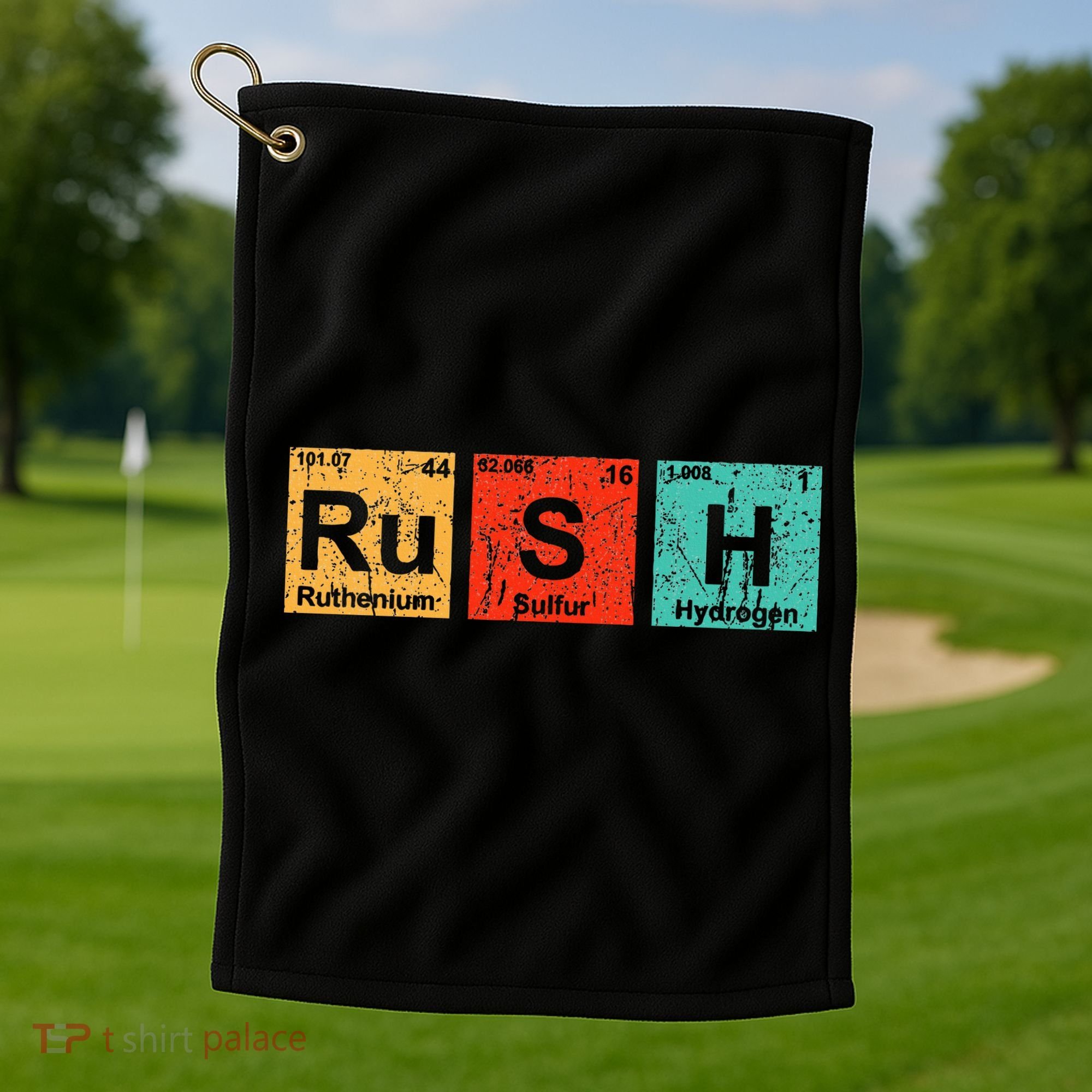Rush (Rush) Periodic Table Elements Golf Towel