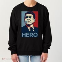 Ronald Reagan President Usa America Funny Women's Sweatshirt thumb 0