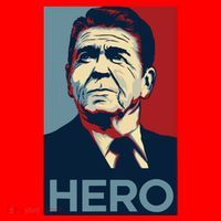 Ronald Reagan President Usa America Funny Santa Hat thumb 1