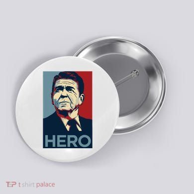 Ronald Reagan President Usa America Funny Button