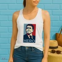 Ronald Reagan President Usa America Funny Women's Tank Top thumb 2