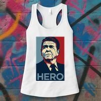 Ronald Reagan President Usa America Funny Women's Tank Top thumb 3