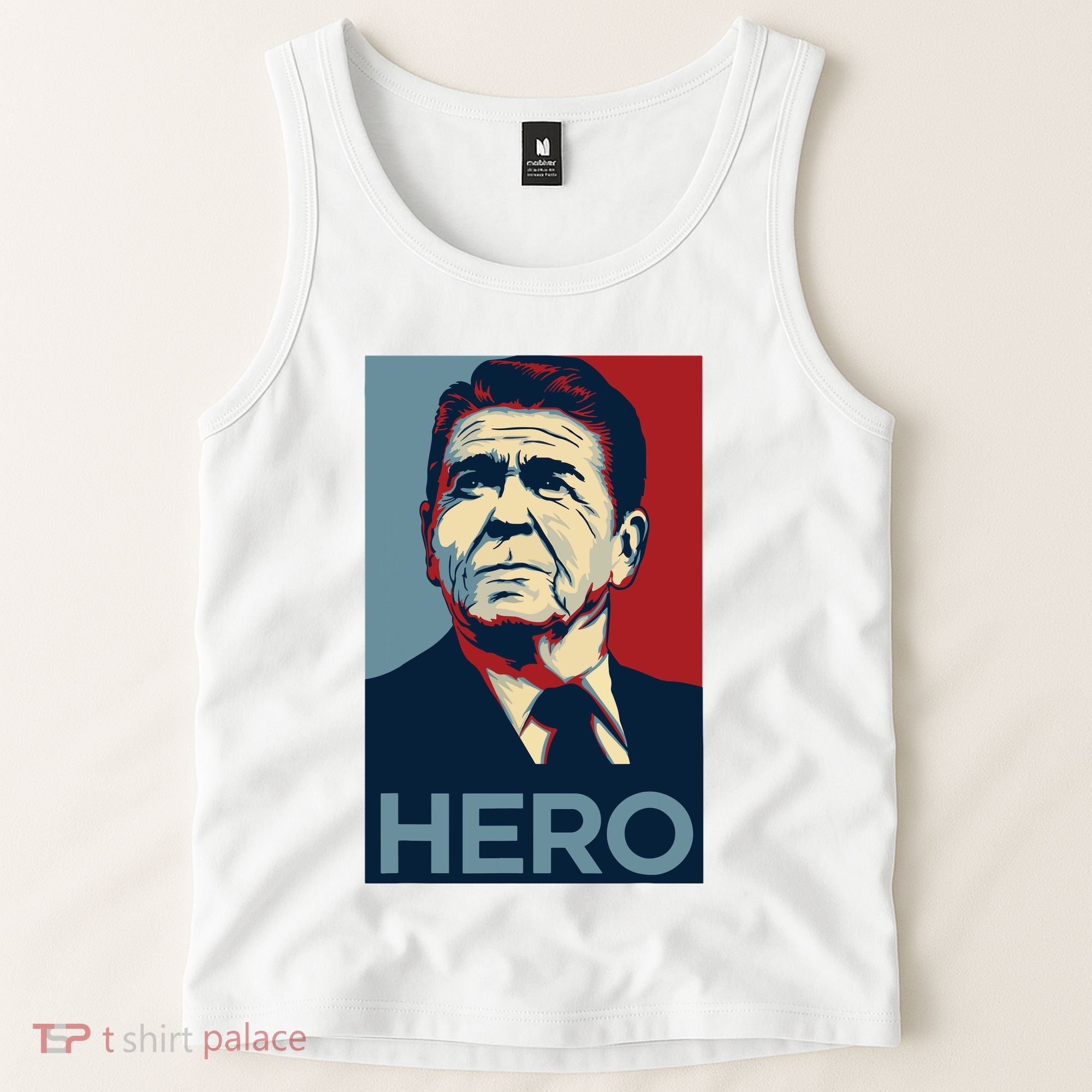 Ronald Reagan President Usa America Funny Tank Top