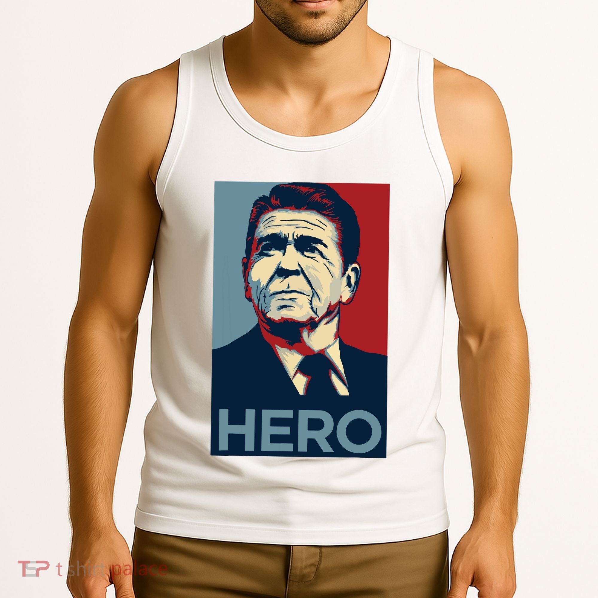 Ronald Reagan President Usa America Funny Tank Top