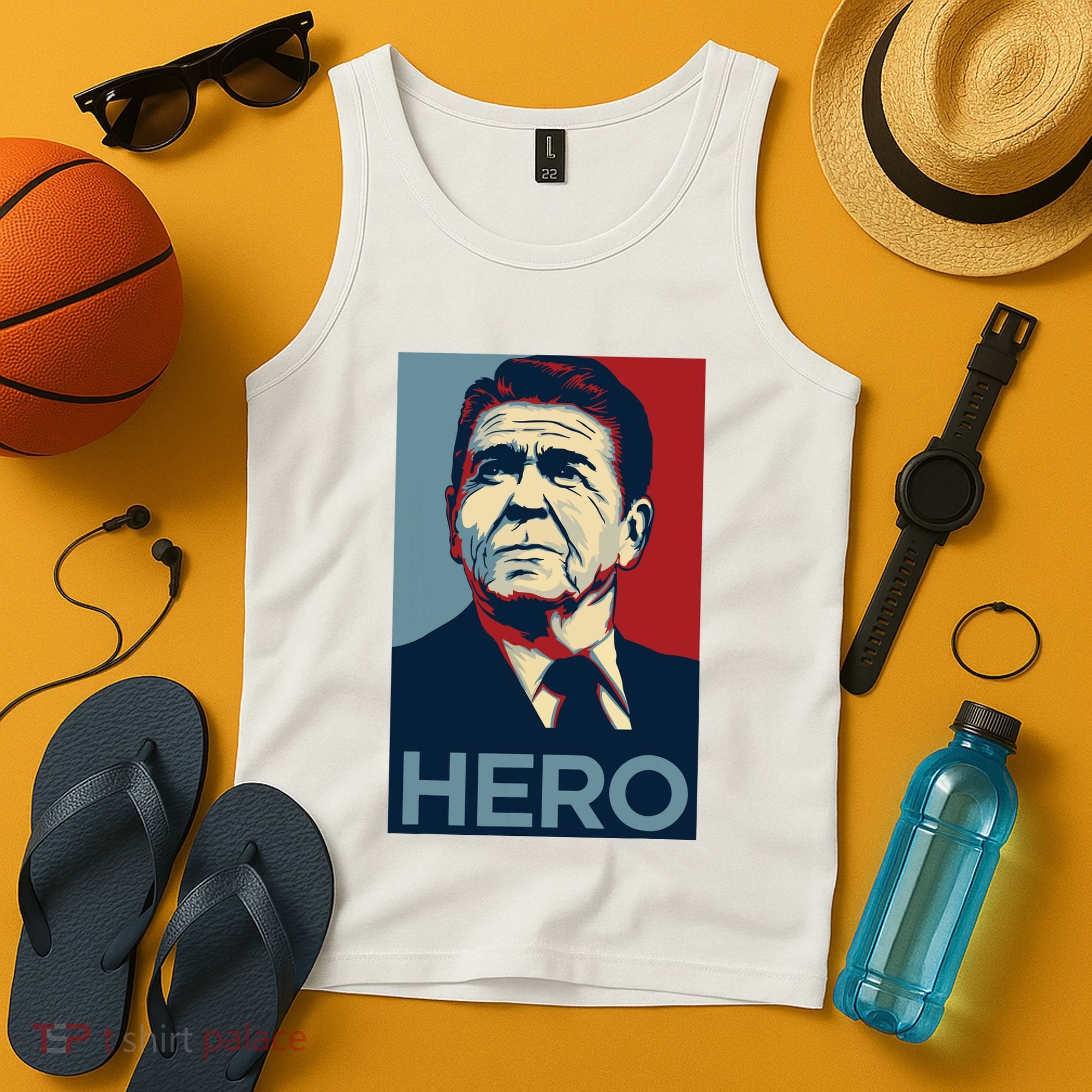 Ronald Reagan President Usa America Funny Tank Top