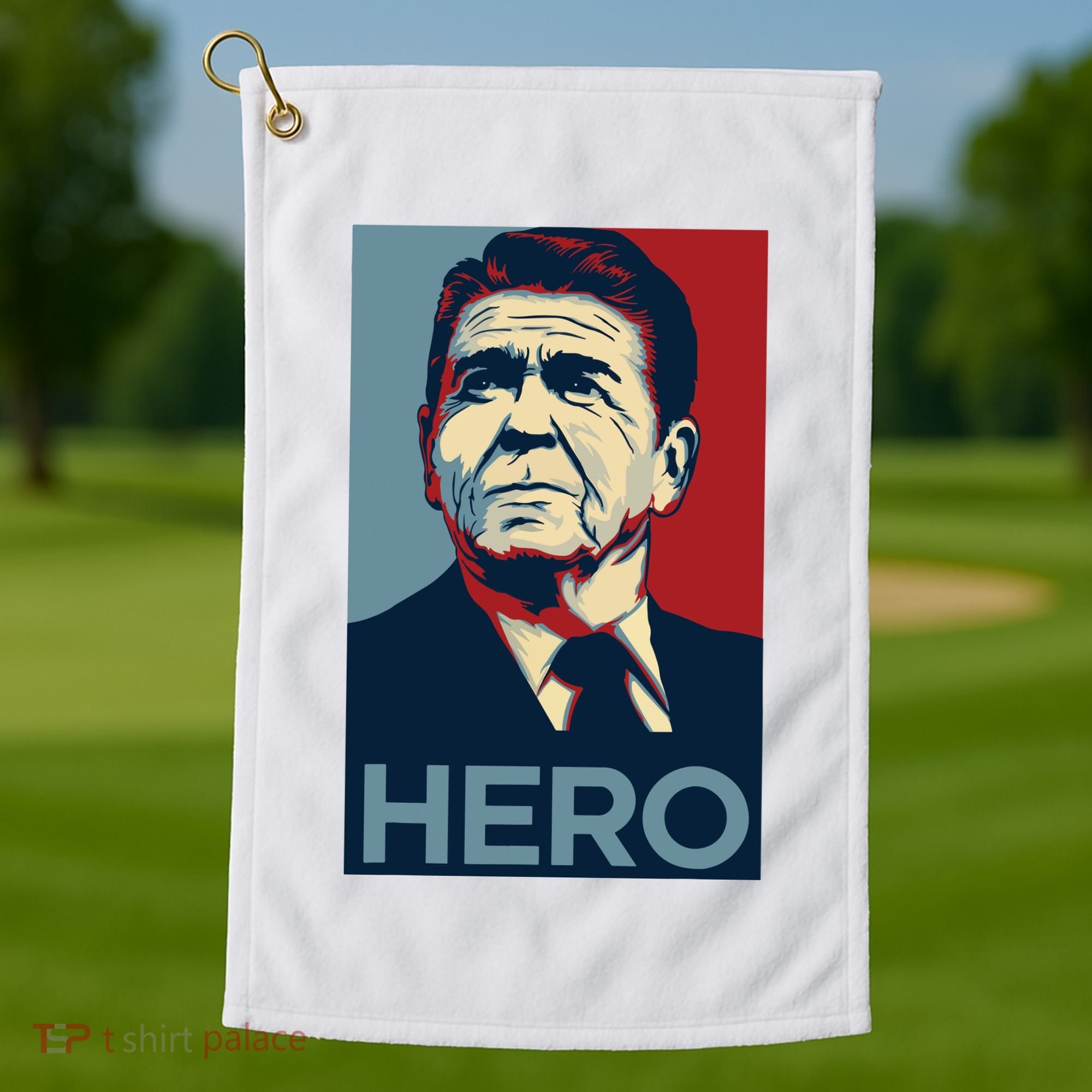 Ronald Reagan President Usa America Funny Golf Towel