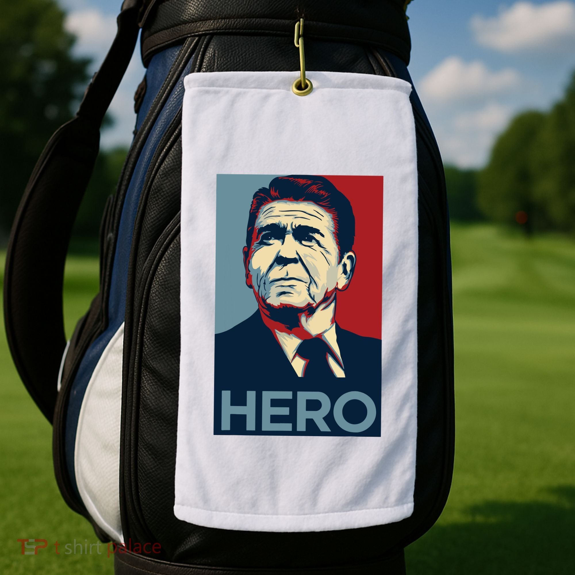 Ronald Reagan President Usa America Funny Golf Towel