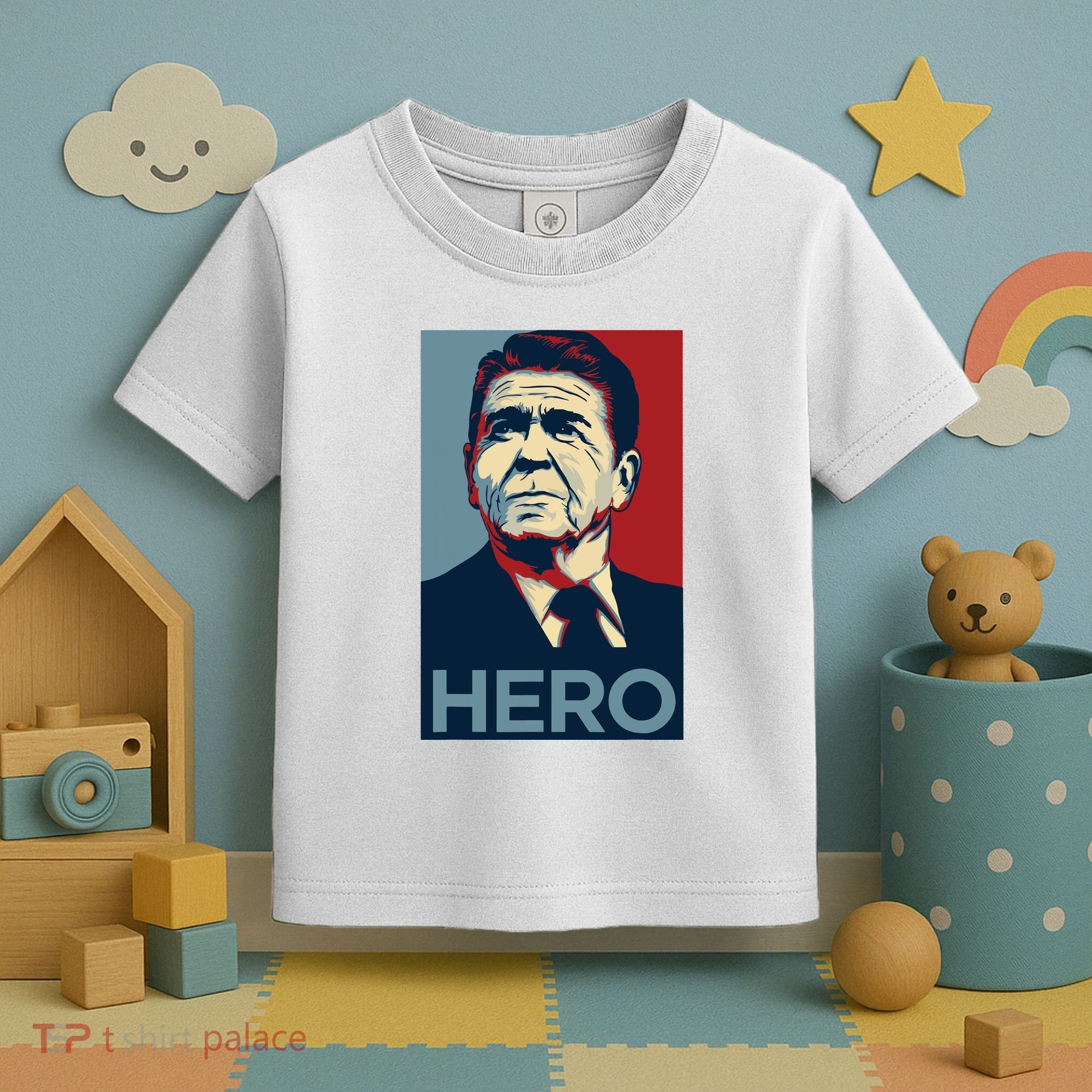 Ronald Reagan President Usa America Funny Toddler T-Shirt