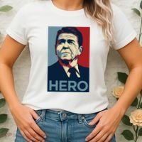 Ronald Reagan President Usa America Funny Women's T-Shirt thumb 2