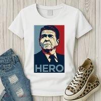 Ronald Reagan President Usa America Funny Women's T-Shirt thumb 3