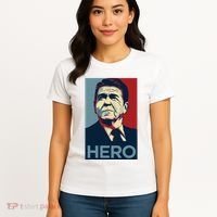 Ronald Reagan President Usa America Funny Women's T-Shirt thumb 4