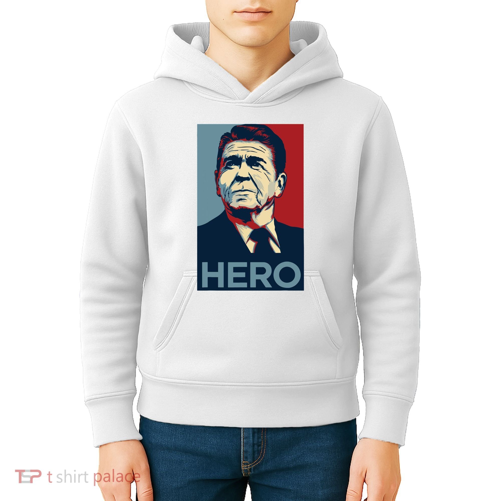 Ronald Reagan President Usa America Funny Kids Hoodie