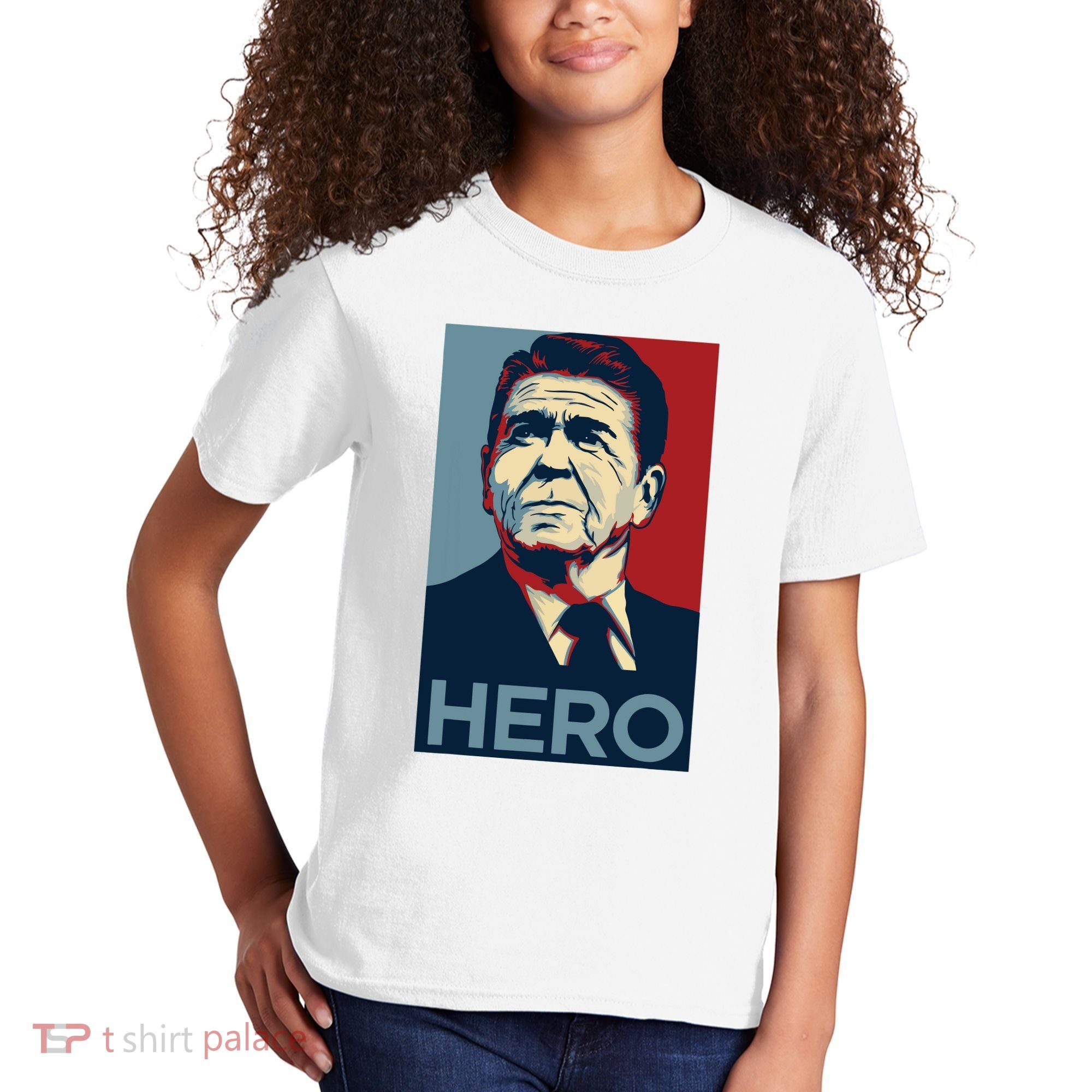 Ronald Reagan President Usa America Funny Kids T-Shirt