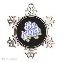 Retro Rainbow Prism Be Kind Ornament thumb 0