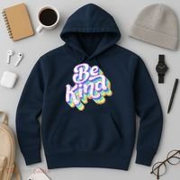 Retro Rainbow Prism Be Kind Hoodie thumb 3