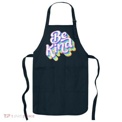 Retro Rainbow Prism Be Kind Apron