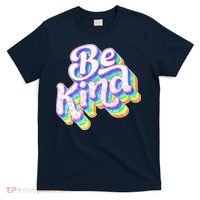 Retro Rainbow Prism Be Kind T-Shirt thumb 0