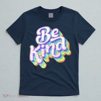 Retro Rainbow Prism Be Kind T-Shirt thumb 5