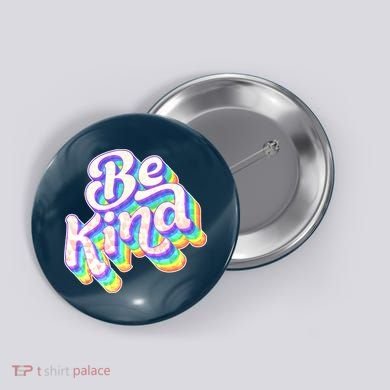 Retro Rainbow Prism Be Kind Button