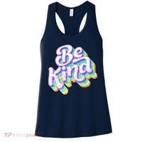 Retro Rainbow Prism Be Kind Women's Tank Top thumb 0