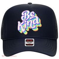 Retro Rainbow Prism Be Kind Hat thumb 0