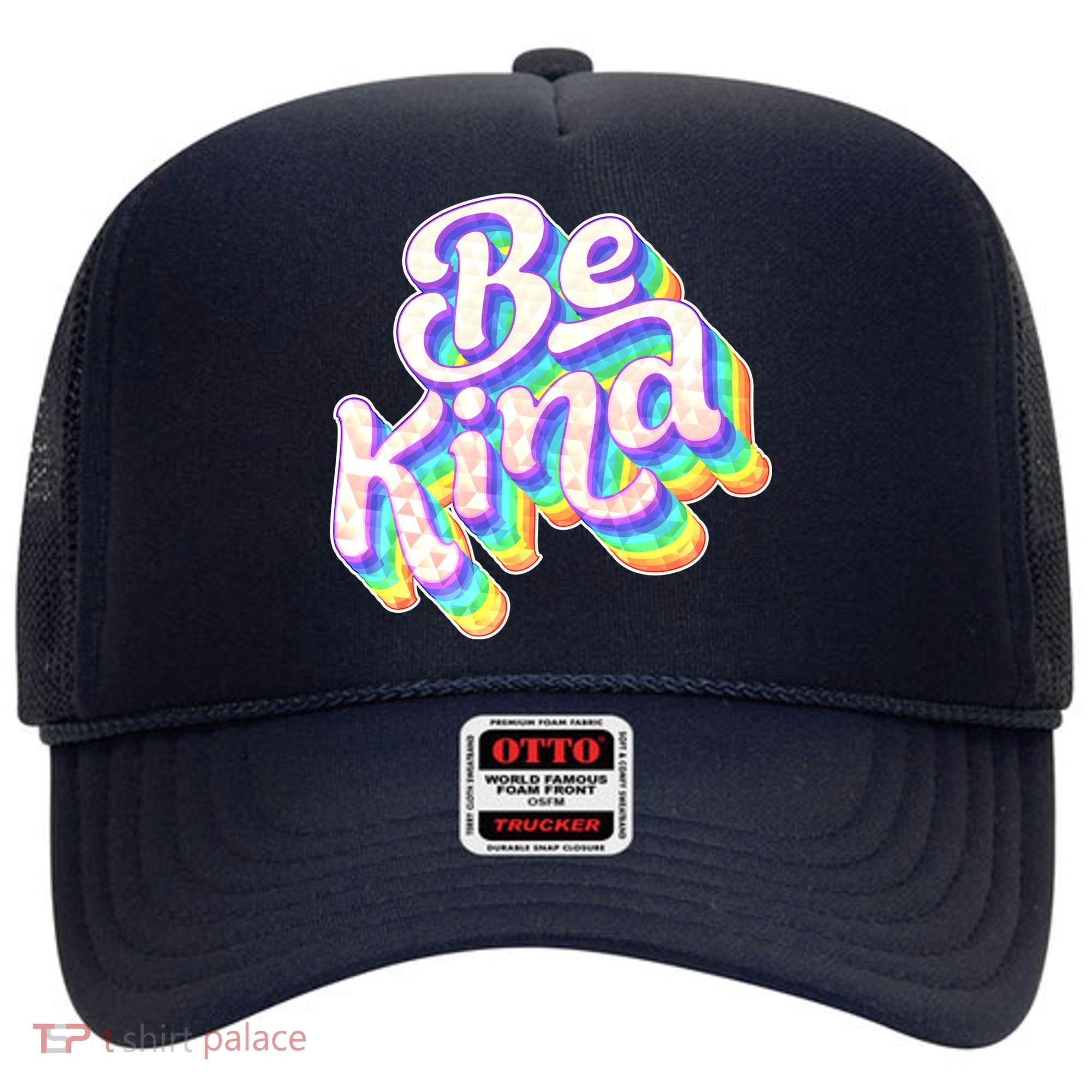 Retro Rainbow Prism Be Kind Hat